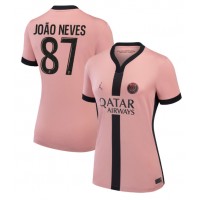 Camiseta Paris Saint-Germain Joao Neves #87 Tercera Equipación Replica 2024-25 para mujer mangas cortas